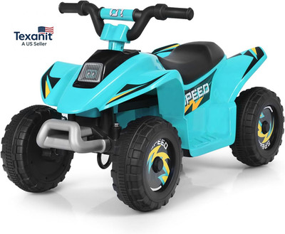 Kids ATV, 6V Battery Powered Motorized Ride on Toy Car with High/Low Speeds, Ant
