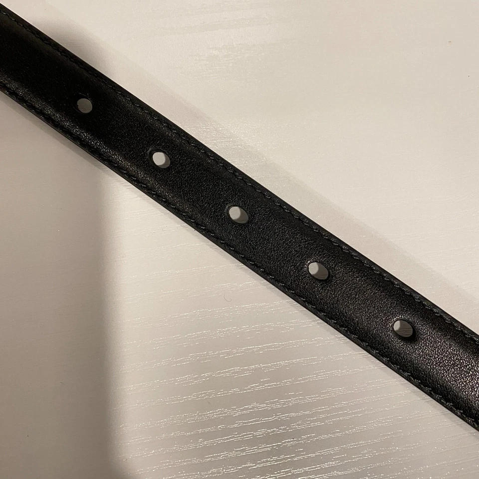 YSL Saint Laurent Slim Belt Size 80cm AUTH G2U - Image 3 of 4