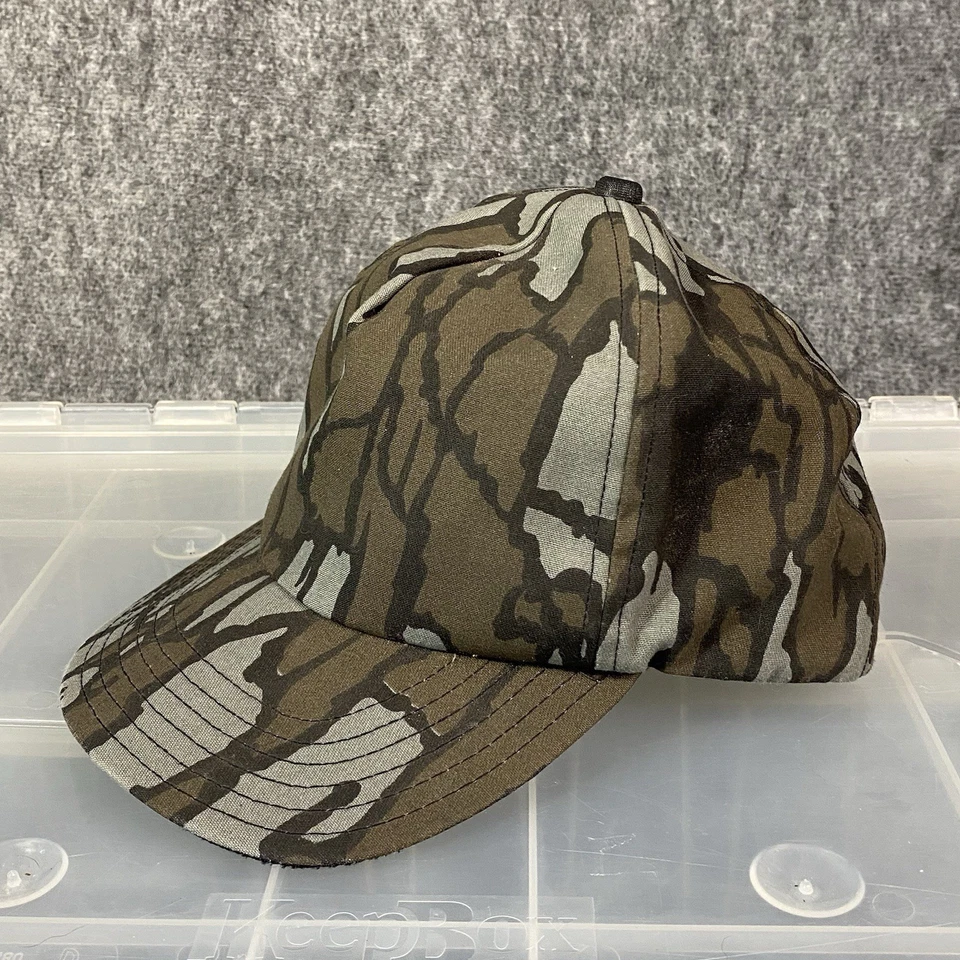 Vintage Realtree Trebark Camo Hat Trucker Cap 90s Hunting Snapback Made in USA - Image 2 of 4