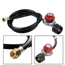 4ft Hose High Pressure Propane Gas Regulator LPG BBQ Grill Tank Adjustable US