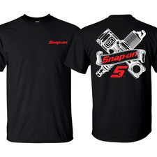 Snap-On T-Shirt with Engine Parts Graphic T-Shirt for Mechanics, Ideal for Daily
