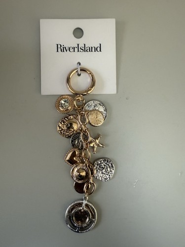 RIVER ISLAND METAL MULTI COIN BAG CHARM RRP £10**NEW**