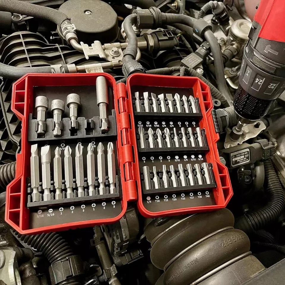 Keegan Tools Screwdriver Bit Set Nut Driver Torx Phillips Tool Hex Bits, 37 Pcs - Image 4 of 4