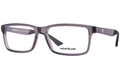 Mont Blanc MB0402O 003 Eyeglasses Men's Grey Full Rim Rectangle Shape 57mm