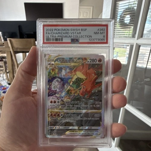 PSA 8 Pokemon SWSH262 Charizard VSTAR UPC Promo