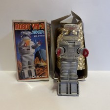 Lost In Space YM-3 Wind Up Toy Robot 4.5" Japan Masudaya 1985 Vintage