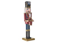 Nussknacker-Figur Kiefernholz Handgefertigte Weihnachtsdeko Rot Hallsjon