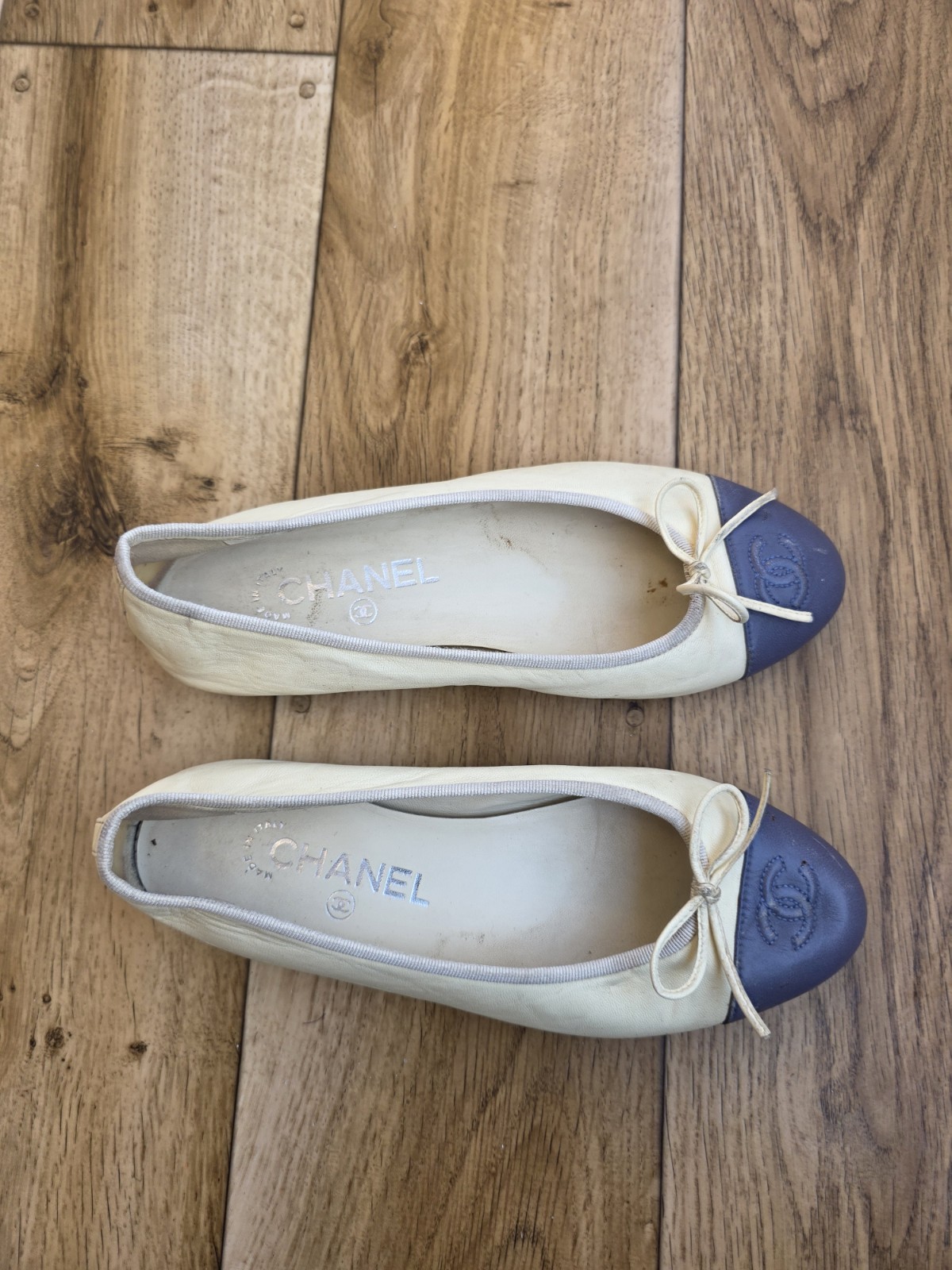 CHANEL BALLET LEATHER FLATS SIZE 36.5 EU, 6 US, 3.5 UK  thumbnail 13