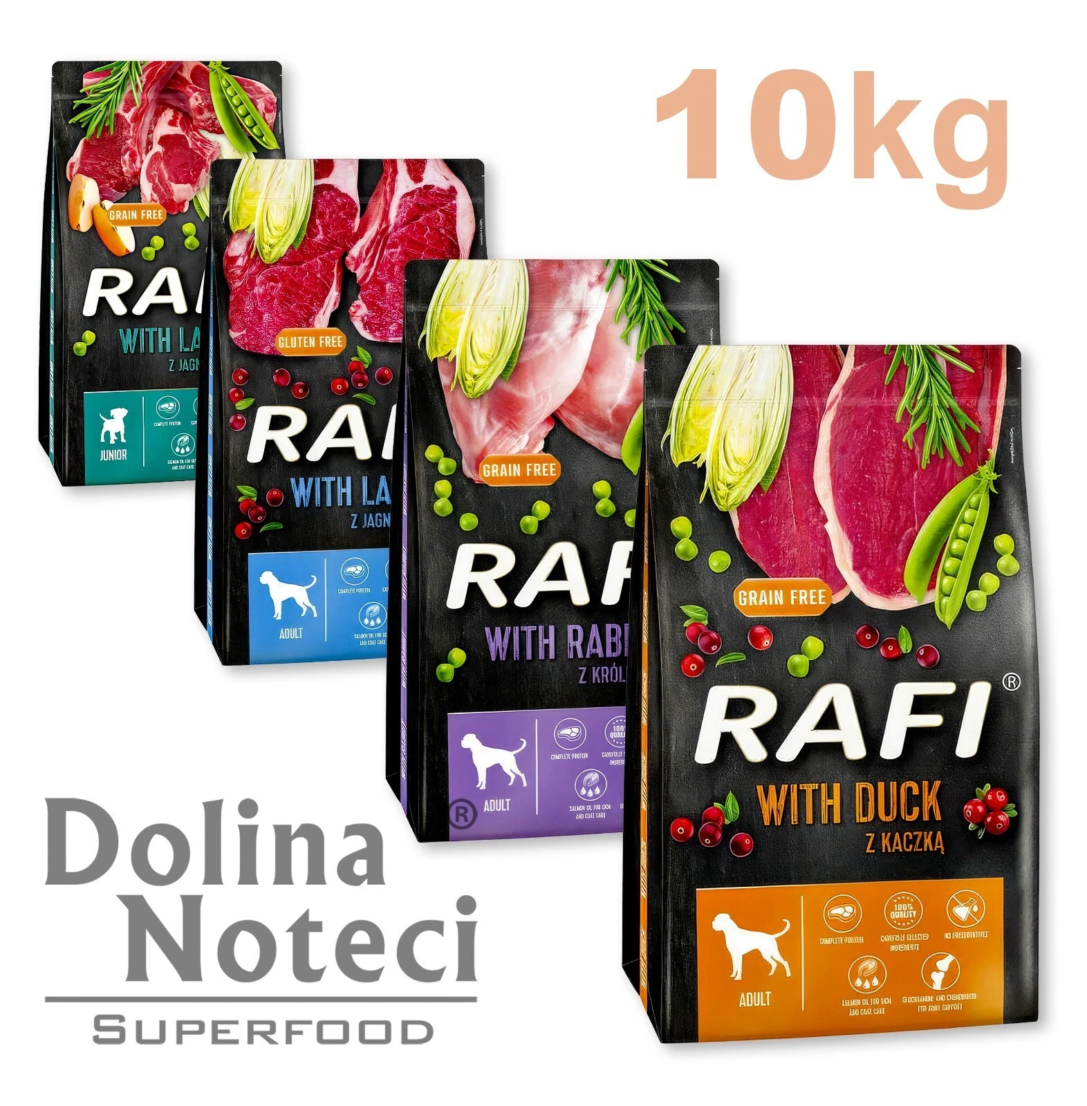 RAFI Dolina ? Natural Tasty Flavors Tailored Nutrition / DRY DOG FOOD - 10kg
