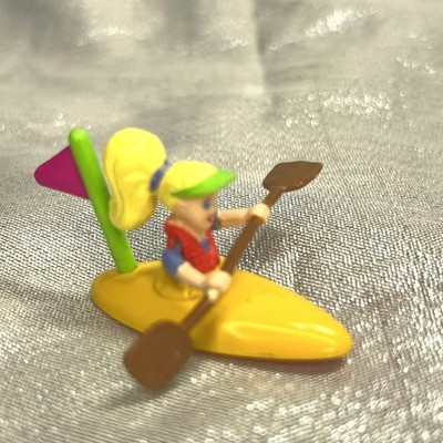 POLLY POCKET 1998 Vintage Doll Boat Canoe Fun Action Park Playset
