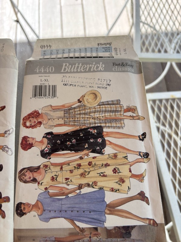 Butterick 4440 Misses Dress Sewing Pattern L-XL Vintage 1990s