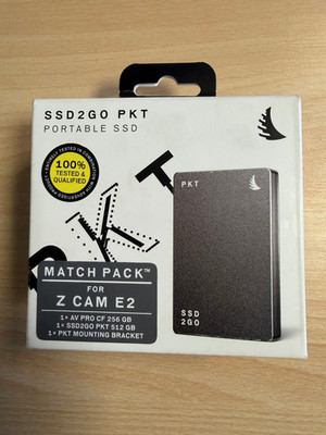 Angelbird SSD 2GO PKT Poartable SSD Match Pack for Z CAM E2 512GB + AV PRO CF 25