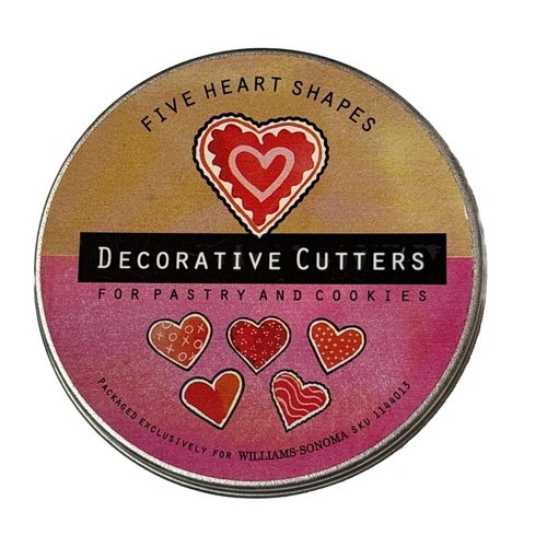 Williams-Sonoma 5 Heart Valentines Day Pastry Cookie Decorative Cutters - Picture 3 of 3