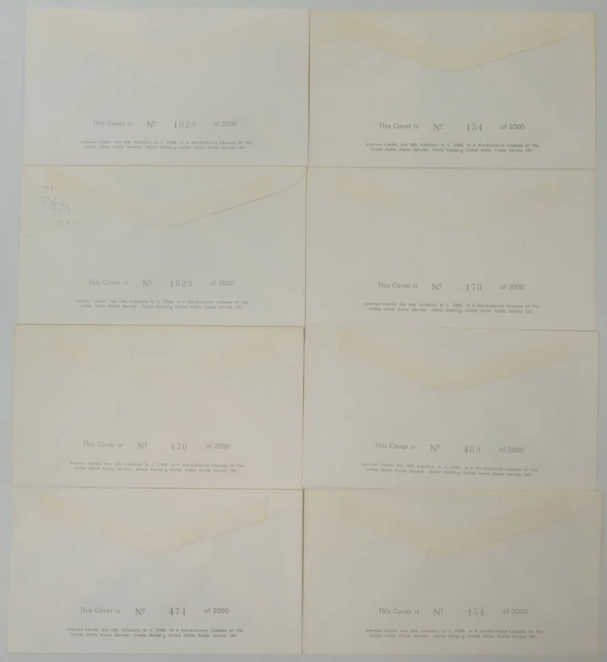 USPS FDC Andrew Cachet Set of 8 #1912-19 1981 18¢ Space Achievement ST3171 - Image 4 of 4