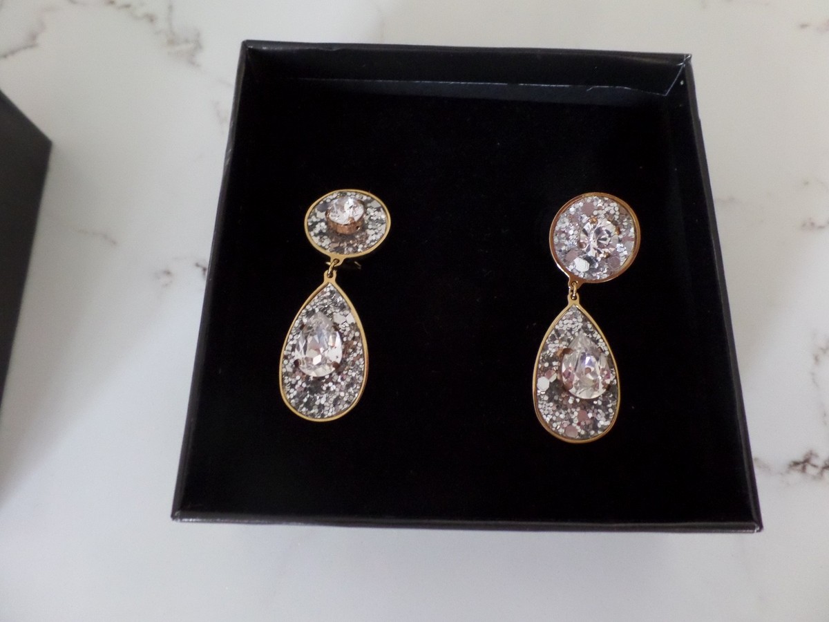 NIB Latest SHOUROUK #184 Roma Crysta pierced earrings