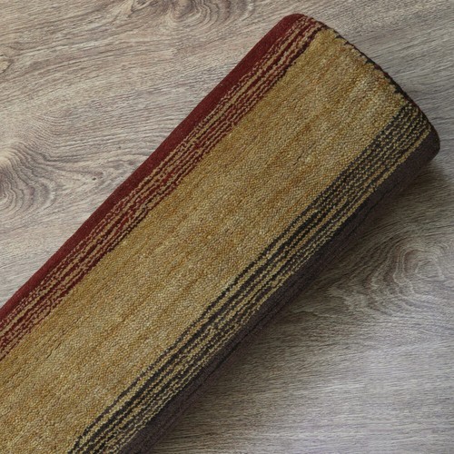 Hand Knotted Loom Wool 6'x9' Area Rug Contemporary Brown Gold BBH Homes BBL00204 - Picture 8 of 9