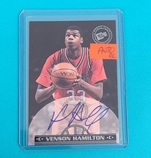 1999-00 Press Pass Authentics Autographs -- VENSON HAMILTON  Auto Rookie Card  k. rookie card picture