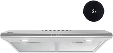 FIREGAS under Cabinet Range Hood 30 Inch with Ducted/Ductless Convertible, Slim