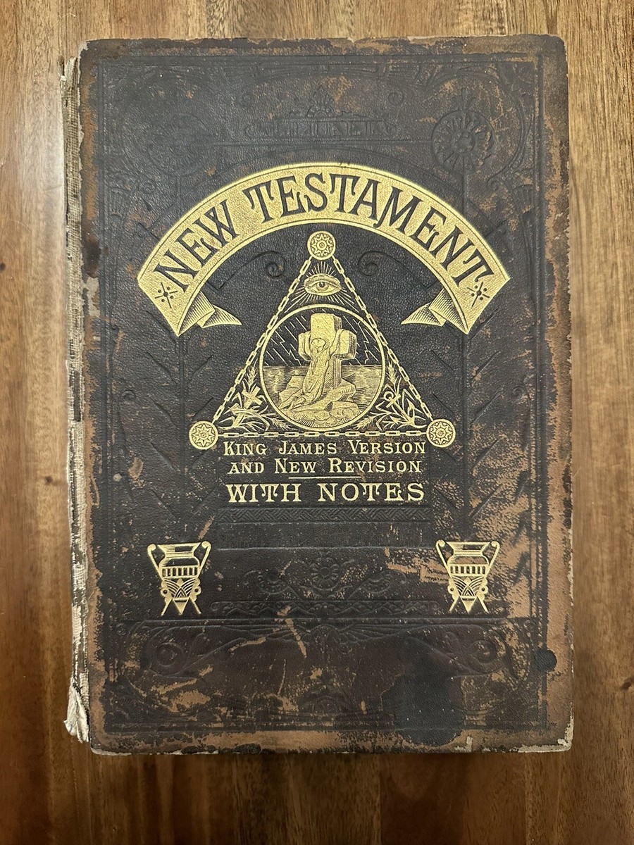 聖書 アンティーク testament BIBLE Vintage 1881 Illustrated New Testament Bible | eBay