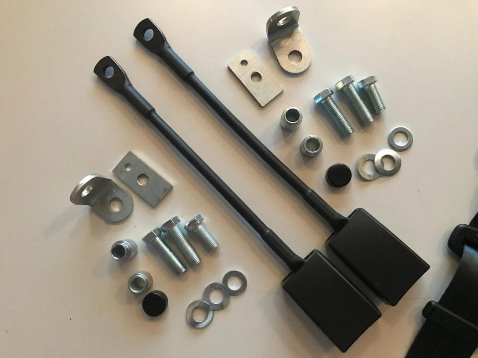 Juego de 2 cinturones de seguridad automáticos de 3 puntos 69-85 negro para Porsche 911 nuevo Foto 2 de 4