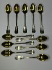 11 x Tiffany & Co Sterling Silver gilded TeaSpoons