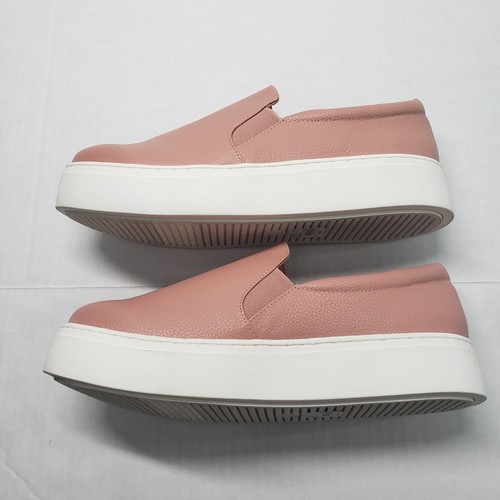 Lane Bryant Platform Sneaker Women 9W Wide Pink Dream Cloud Faux-Leather Slip-On - Picture 4 of 15