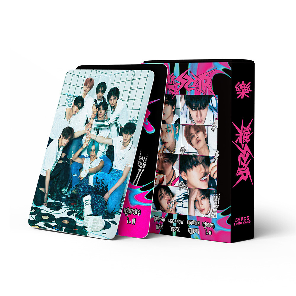 55pcs Kpop Stray Kids 樂-STAR Paper Lomo Photo Cards