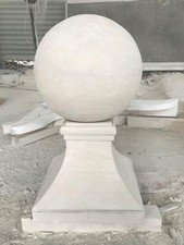 CUSTOM STATELY LIMESTONE ARCHITECTURAL SPHERES - DR3