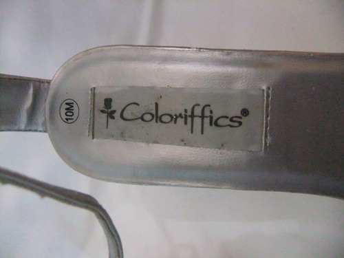 COLORIFFICS SILVER FORMAL HEELS - SZ 10M - Afbeelding 3 van 7