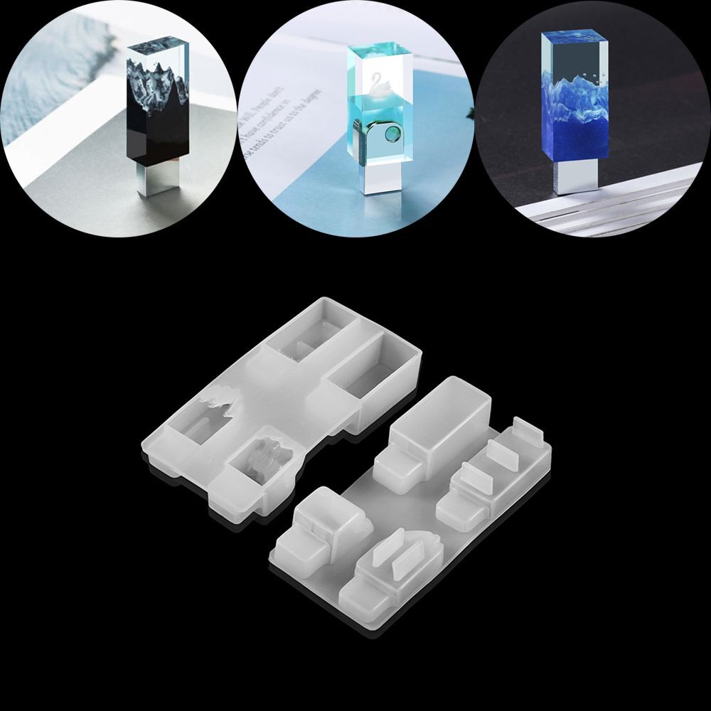 Moldes de silicona para disco duro - Unidad de almacenamiento en disco U suministros de fabricación de resina de molde 1 pieza