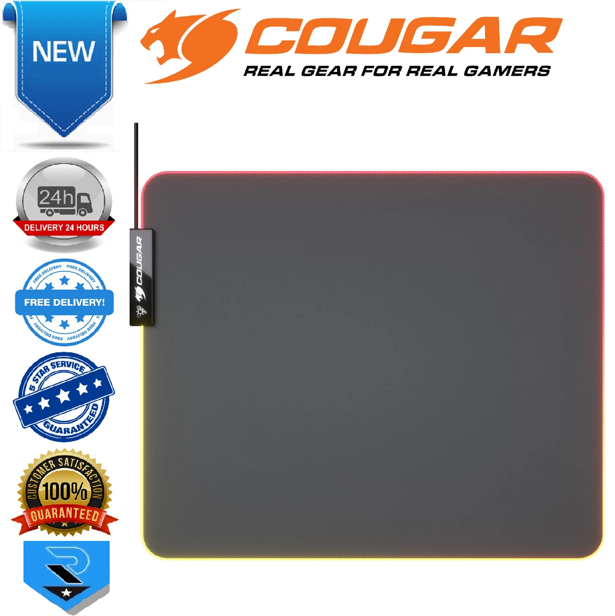 Cougar NEON RGB Mouse Pad 350x300x4mm eBay