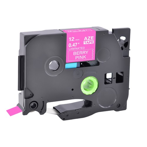 1×Ruban étiquettes Compatible avec Brother TZe-MQP35 Blanc Sur Rose Baie 0.47" - Photo 2/3