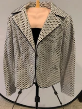 Nine & Company by Nine West Black and White Jacket Size 12