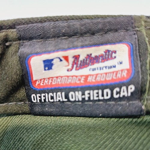 LA Dodgers New Era Hat Cap Mens 7 1/4 Green Camo 59FIFTY Fitted Embroidered Cap - Picture 15 of 15