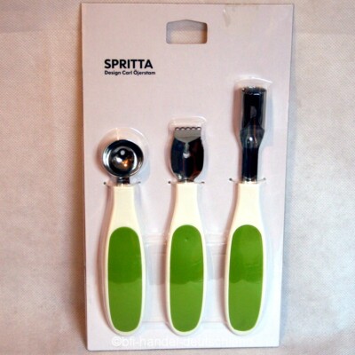 IKEA Spritta 3er Set Küchenhelfer Entkerner Kugelformer Zestenreibe Ausstecher
