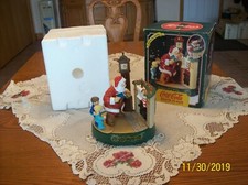 Coca-Cola Santa Mechanical Fireplace Christmas Bank Coke 1995 3rd in Series