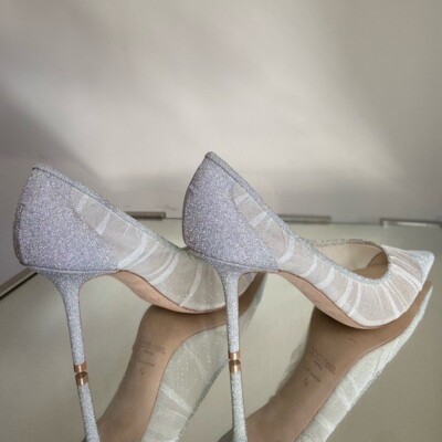 Silver Glitter Fabric Jimmy Choo Love 100 Glitter Love 100 Glitter - Main Image