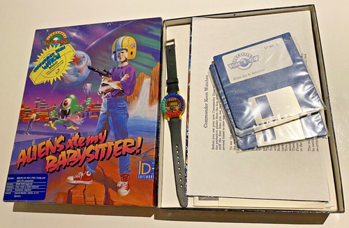 Commander Keen Aliens Ate My Babysitter 3.5'' with Watch & Figurine Rare Big Box - Bild 8 von 12