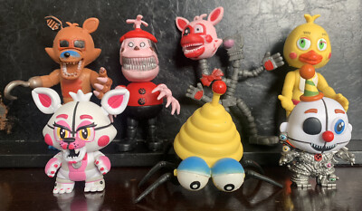 Five Nights at Freddys  Figures Lot of 7  Ennard, Mechrab, Funtime Foxy & Others