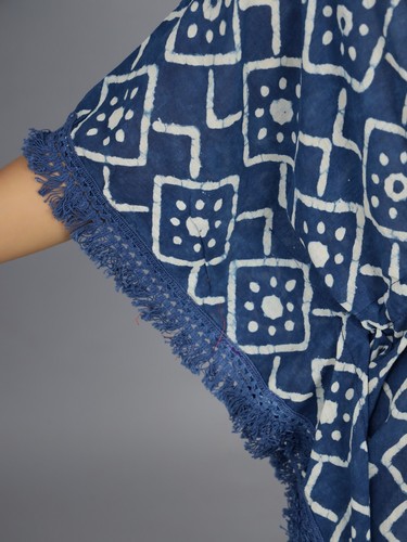 Anokhi, Vintage Indiano Blocco Stampa Cotone Kaftano Maxi Vestito, Hippie Boho - Foto 150 di 162