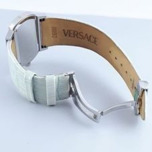 VERSACE WATCH STRAP, PSQ , 69Q , PINK LITE, LEATHER STRAP , VERSACE