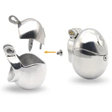 Stainless Steel Male Chastity Devices Thorn Rings Ball Stretcher Chastity Cage
