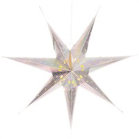 Led Deko Stern Silberfarben - Weihnachtsdekoration Stern Mit Beleuchtung - 60 Cm