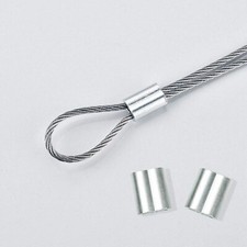 For Wire Rope 1mm-12mm Aluminium Wire Rope Ferrules Clamp Sleeves Crimping
