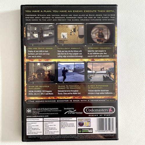 IGI 2 Covert Strike PC CD ROM Game 2003 Windows 98 Me 2000 XP VGC - Picture 3 of 9