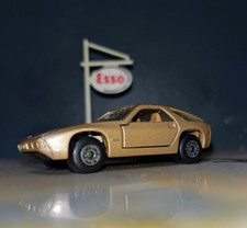 Matchbox Lesney Superfast 59 Porsche 928 gold-Right Side Drive-Black base-Minty