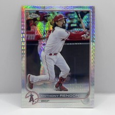 2022 Topps Chrome Baseball Anthony Rendon Base #126 Prism Refractor Angels