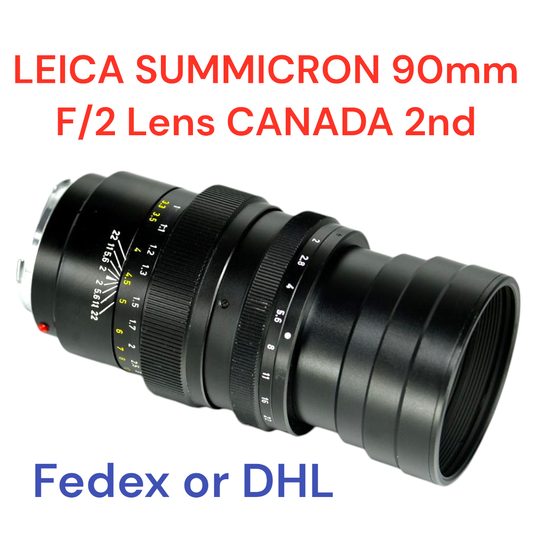 LEICA SUMMICRON 90mm F/2 Lens CANADA 2nd Generation leica M LEICA SUMMICRON 90mm F/2 Lens CANADA 2nd Generation leica M