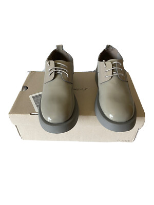 Marsell Derby Shoes Women's 36 Gray Patent Lace Up Italy