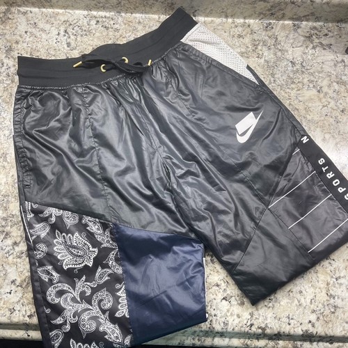Nike Sportswear Women's Size Small NSW Paisley Patchwork Track in Black Pants